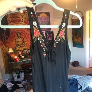 American eagle floral body suit